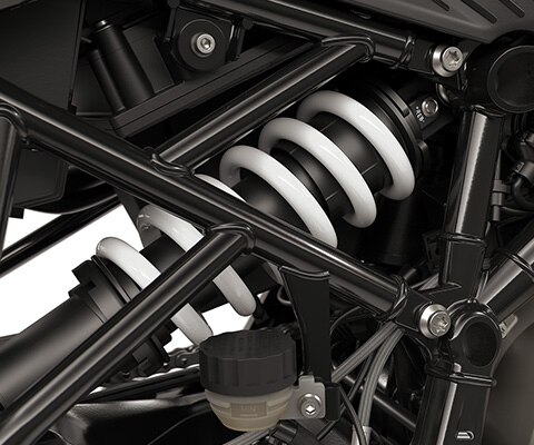 The adjustable suspension strut of the F 450 GS from BMW Motorrad