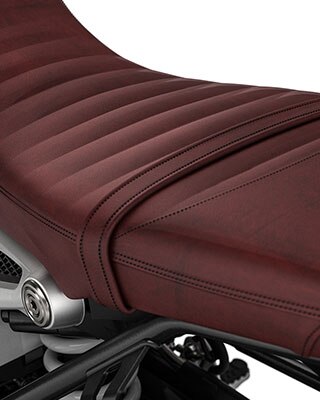 Vemos el asiento de la R nineT Scrambler.