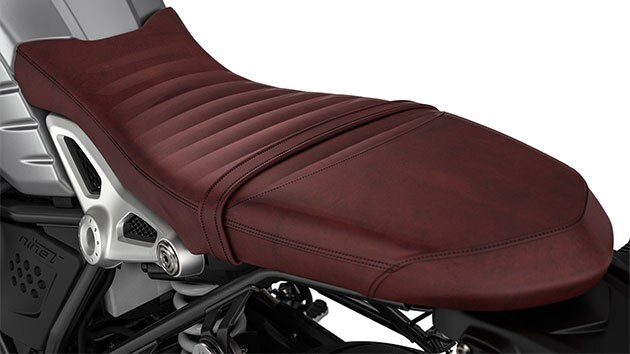 Vemos el asiento de la R nineT Scrambler.